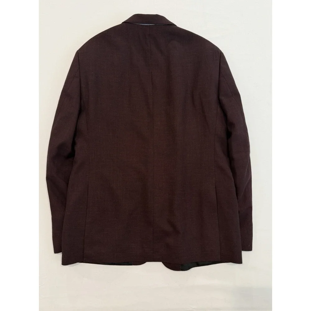 Tommy Hilfiger Men's Blazer Jacket Modern-Fit Solid Burgundy Size 36R formal